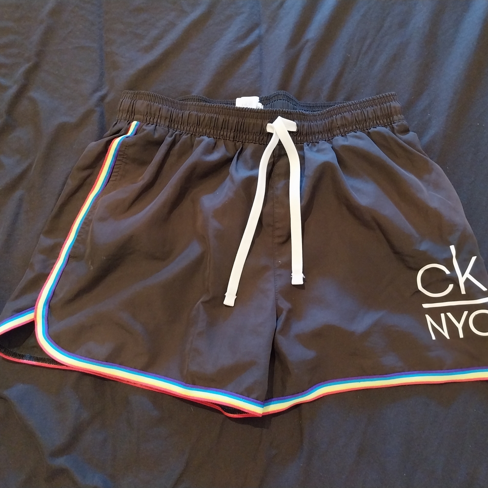 Calvin Klein Black Swimwear with White Accents